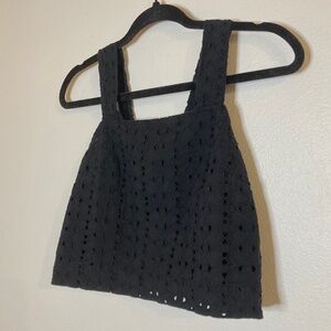universal thread eyelet cotton crop top